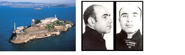 Al Capone Mug Shot and picture of Alcatraz